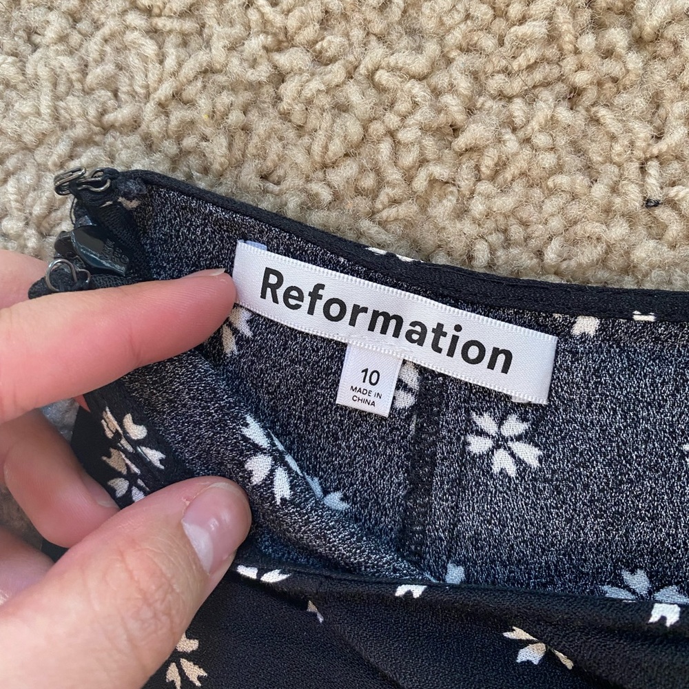 reformation zoe skirt